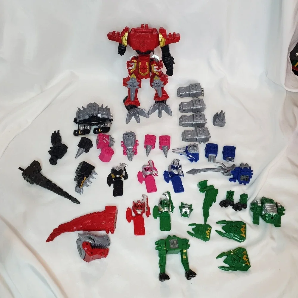 Huge Bandai DX Megazord Power Rangers Dino Fury Sentai Ryusoulger Kishiryu Lot